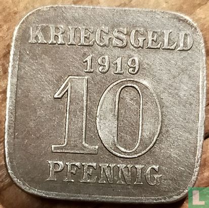 Neuwied 10 pfennig 1919 (type 2) - Image 1