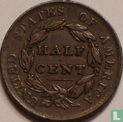 Verenigde Staten ½ cent 1828 (13 sterren) - Afbeelding 2