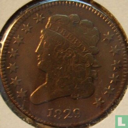 Vereinigte Staaten ½ Cent 1829 - Bild 1