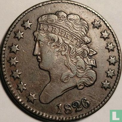 États-Unis ½ cent 1826 - Image 1