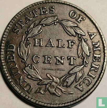 États-Unis ½ cent 1826 - Image 2