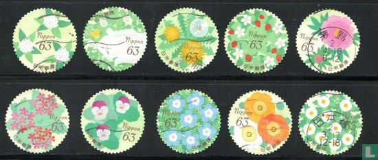 Greeting stamps - spring