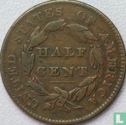Verenigde Staten ½ cent 1828 (12 sterren) - Afbeelding 2