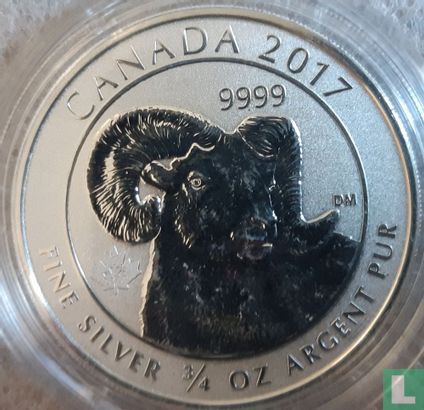 Canada 2 dollars 2017 (colourless) "Bighorn sheep" - Image 1