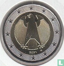 Duitsland 2 euro 2021 (G) - Afbeelding 1