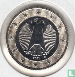 Duitsland 1 euro 2021 (D) - Afbeelding 1