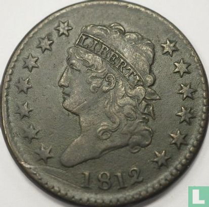 États-Unis 1 cent 1812 (petite date) - Image 1