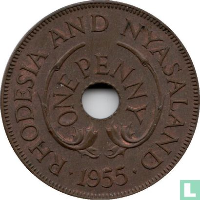 Rhodésie et Nyassaland 1 penny 1955 - Image 1