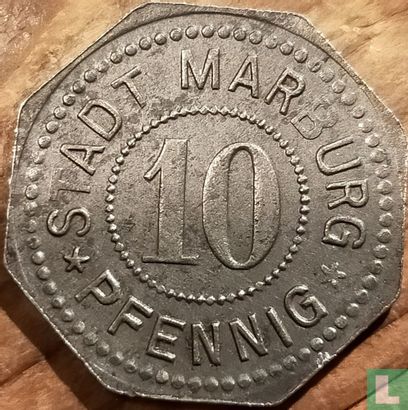 Marburg 10 pfennig 1917 - Afbeelding 2