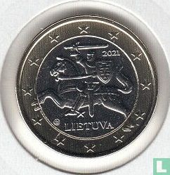 Lithuania 1 euro 2021 - Image 1