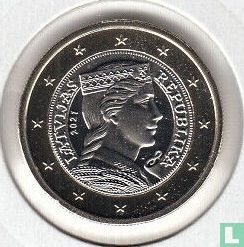 Letland 1 euro 2021 - Afbeelding 1