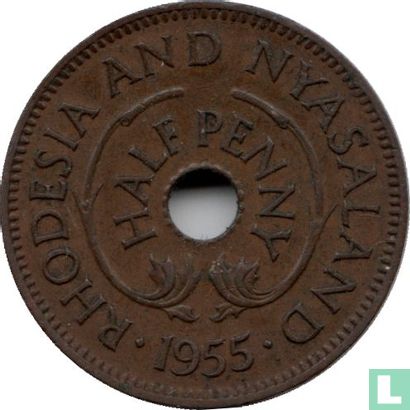 Rhodesië en Nyasaland ½ penny 1955 - Afbeelding 1