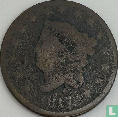 Verenigde Staten 1 cent 1817 (15 sterren) - Afbeelding 1