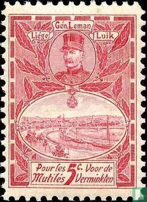 General Gérard Leman und Blick auf Lüttich
