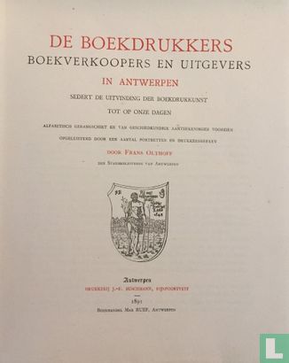 De boekdrukkers boekverkoopers en uitgevers in Antwerpen - Image 3