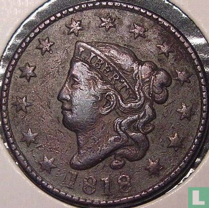 Verenigde Staten 1 cent 1818 - Afbeelding 1