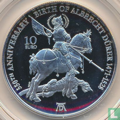 Malta 10 euro 2021 (PROOF) "550th anniversary Birth of Albrecht Dürer" - Afbeelding 2