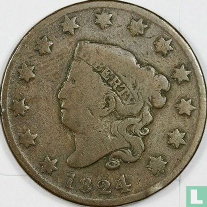 United States 1 cent 1824 - Image 1