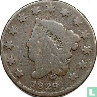 United States 1 cent 1829 (type 2) - Image 1