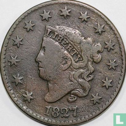 États-Unis 1 cent 1827 - Image 1