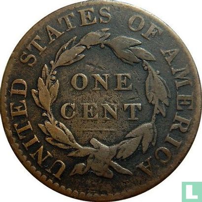 États-Unis 1 cent 1823 - Image 2