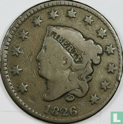 United States 1 cent 1826 - Image 1