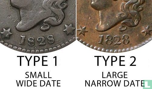 Verenigde Staten 1 cent 1828 (type 1) - Afbeelding 3