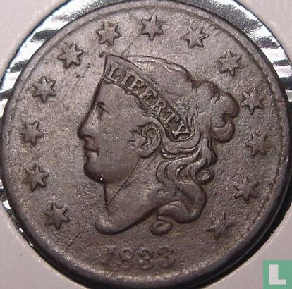 United States 1 cent 1833 - Image 1
