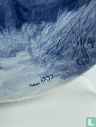 Dekorative Platte - Senf - Delfter Blau - Bild 2