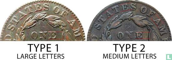 United States 1 cent 1832 (type 1) - Image 3