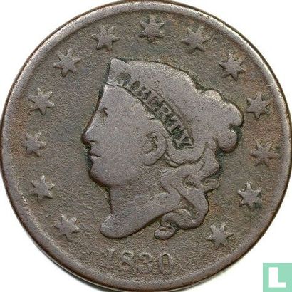 United States 1 cent 1830 (type 2) - Image 1