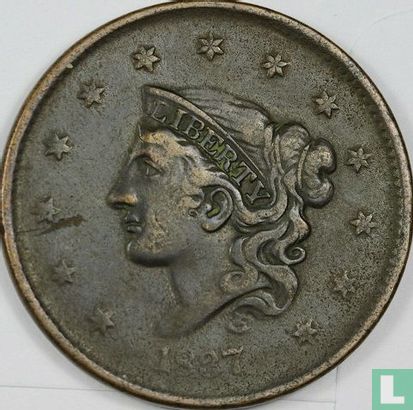 United States 1 cent 1837 (type 3) - Image 1