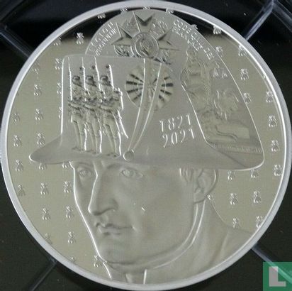 France 50 euro 2021 (PROOF - silver) "200th anniversary Death of Napoleon" - Image 1