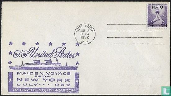 Voyage inaugural S.S. "United States" - Image 1