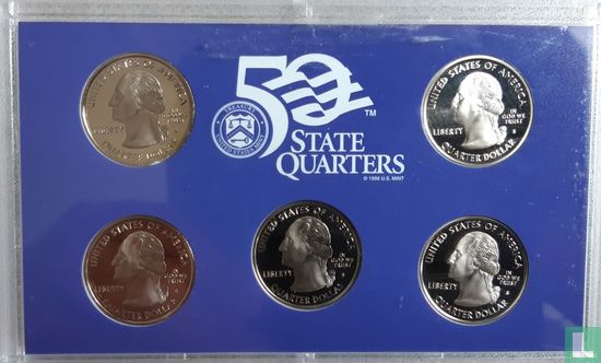 États-Unis coffret 2006 (BE) "50 state quarters" - Image 2