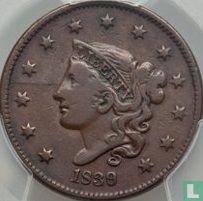 États-Unis 1 cent 1839 (type 1) - Image 1