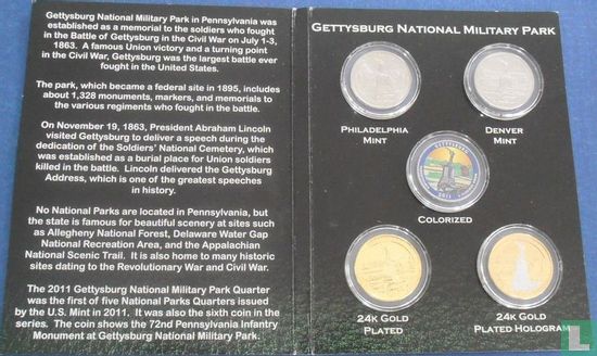 United States mint set 2011 "Gettysburg national military park in Pennsylvania" - Image 2