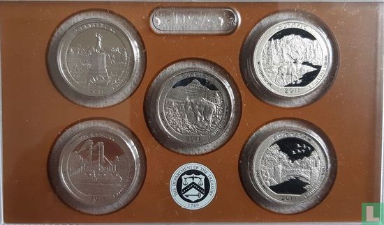 United States mint set 2011 (PROOF) "America the Beautiful Quarters" - Image 1