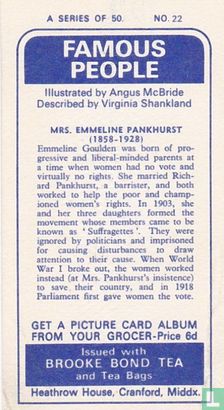 Mrs. Emmeline Pankhurst (1858-1928) - Image 2