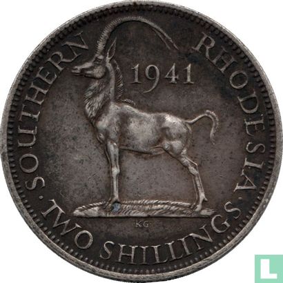 Zuid-Rhodesië 2 shillings 1941 - Afbeelding 1