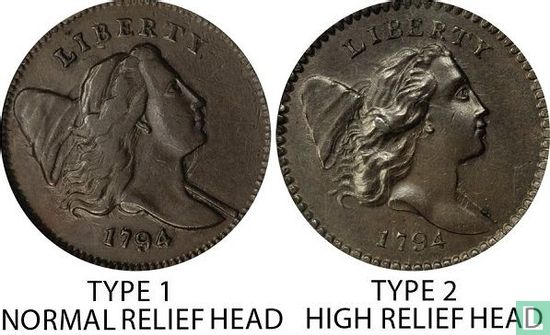 États-Unis ½ cent 1794 (type 1) - Image 3