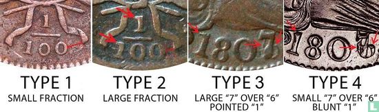 Verenigde Staten 1 cent 1807 (type 3) - Afbeelding 3