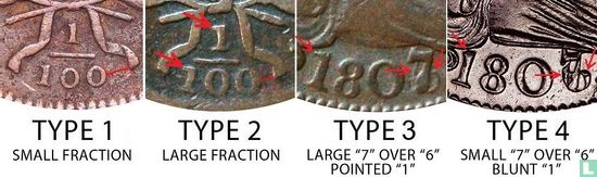 États-Unis 1 cent 1807 (type 1) - Image 3
