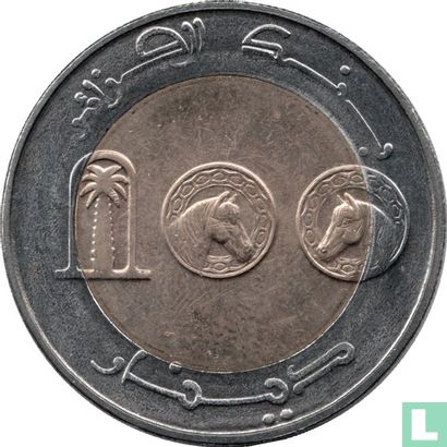 Algerien 100 Dinar 2002 (AH1422) "40th anniversary of Independence" - Bild 2