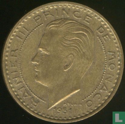 Monaco 20 Franc 1951 (Typ 2) - Bild 1