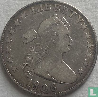 Verenigde Staten ½ dollar 1806 (type 1 - grote sterren) - Afbeelding 1