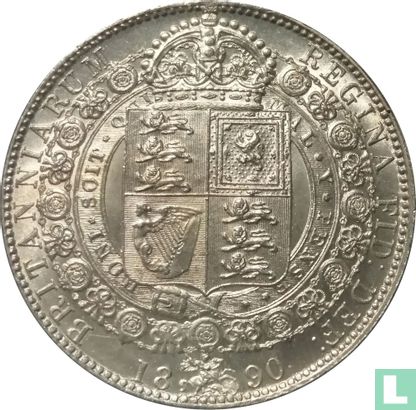 Vereinigtes Königreich ½ Crown 1890 - Bild 1