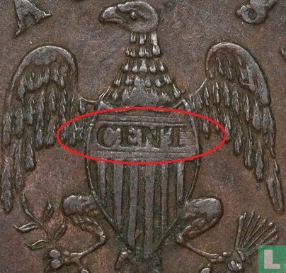 Massachusetts 1 cent 1788 - Afbeelding 3