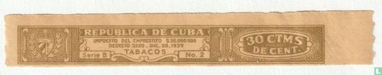 Republica de Cuba 30 Ctms de Cent - Afbeelding 1