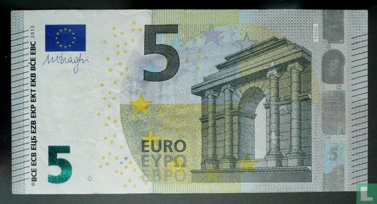 Zone euro 5 euros - Image 1